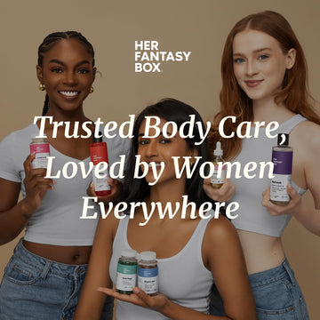 Her Fantasy Box Refresh skin application on forearm for quick testing.