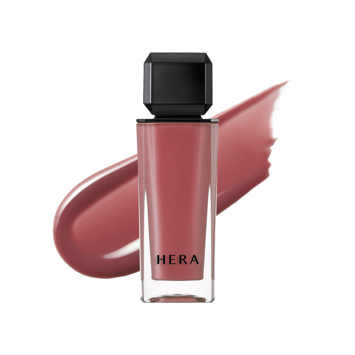 HERA Sensual Nude Gloss 415 Brownie Boy, envase de vidrio, brillo suave para uso diario.