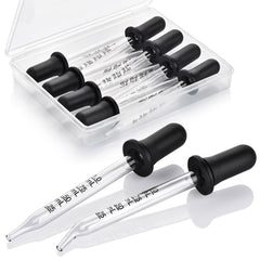 Herain gotero de vidrio 1 ml para medir aceites y líquidos