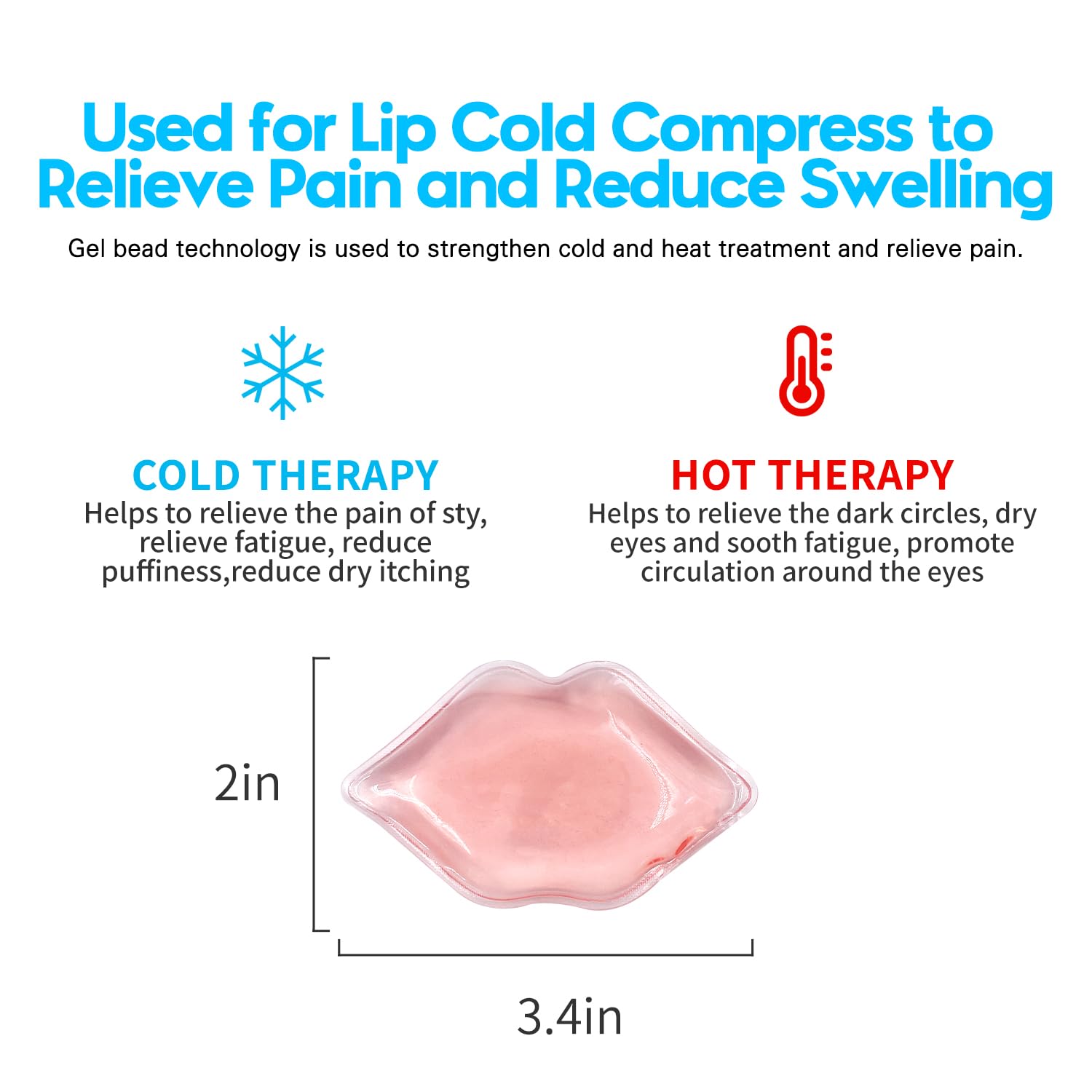 Herb Life compresa-hielo-labios, alivio suave para hinchazón