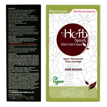 Herb Speedy Color Crema probada dermatológicamente para tranquilidad
