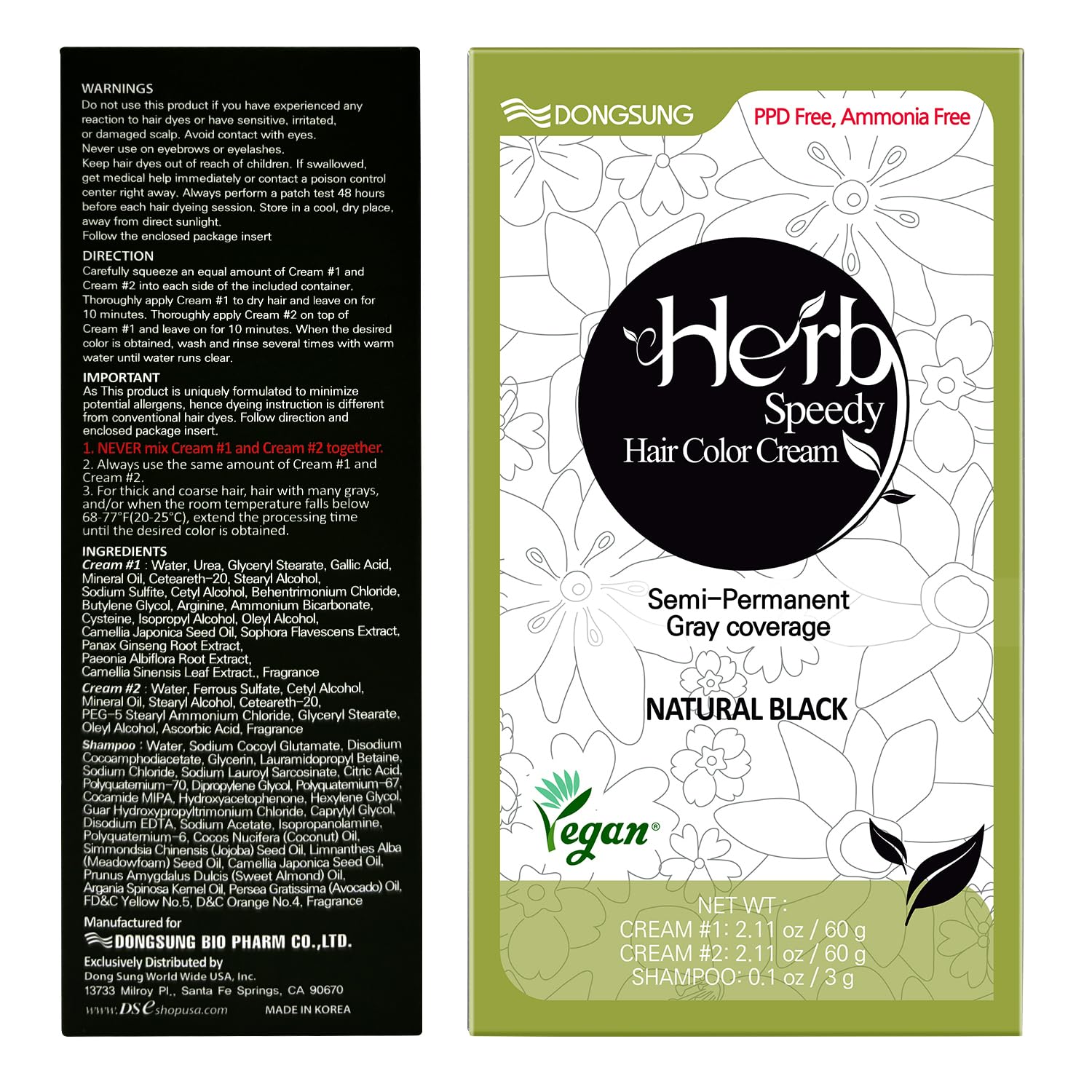 Color natural y duradero de Herb Speedy