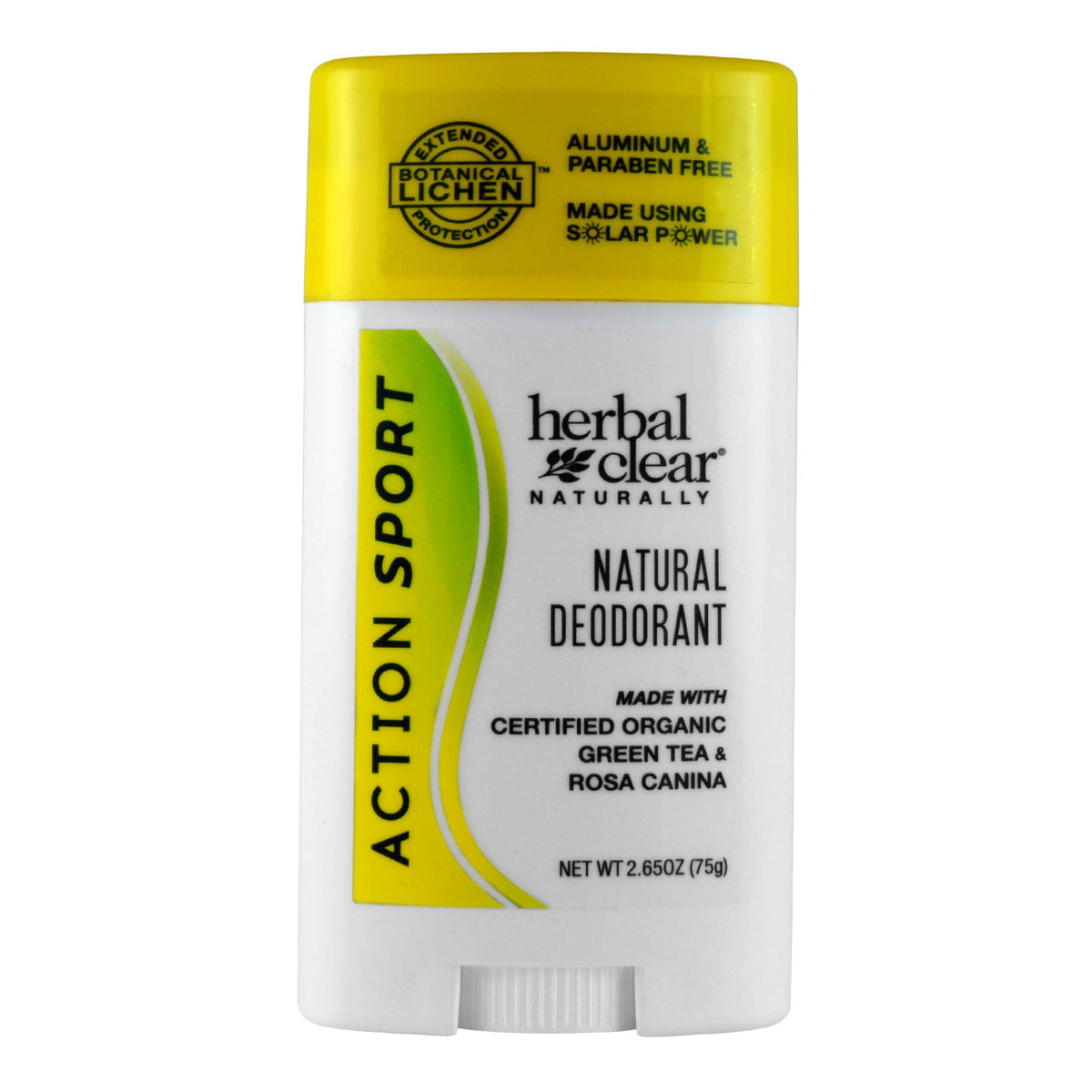 Herbal Clear Naturally desodorante en barra con empaque sostenible, uso diario seguro