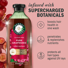 Derrame de botella de Herbal Essences para una aplicación suave
