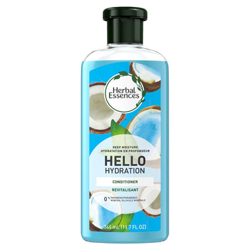 Herbal Essences Hello Hydration Conditioner, bote: hidratación suave para uso diario.
