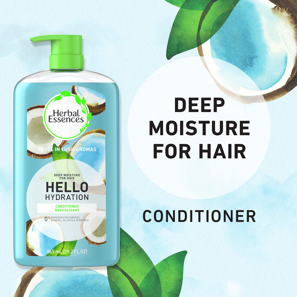 Herbal Essences Hello Hydration – test dermatologique, formule sûre pour chaque lavage.
