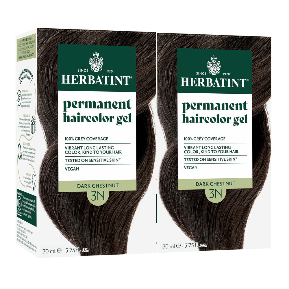 Herbatint 3N teinte chataigne sombre – bouteille pratique pour une couleur naturelle et durable