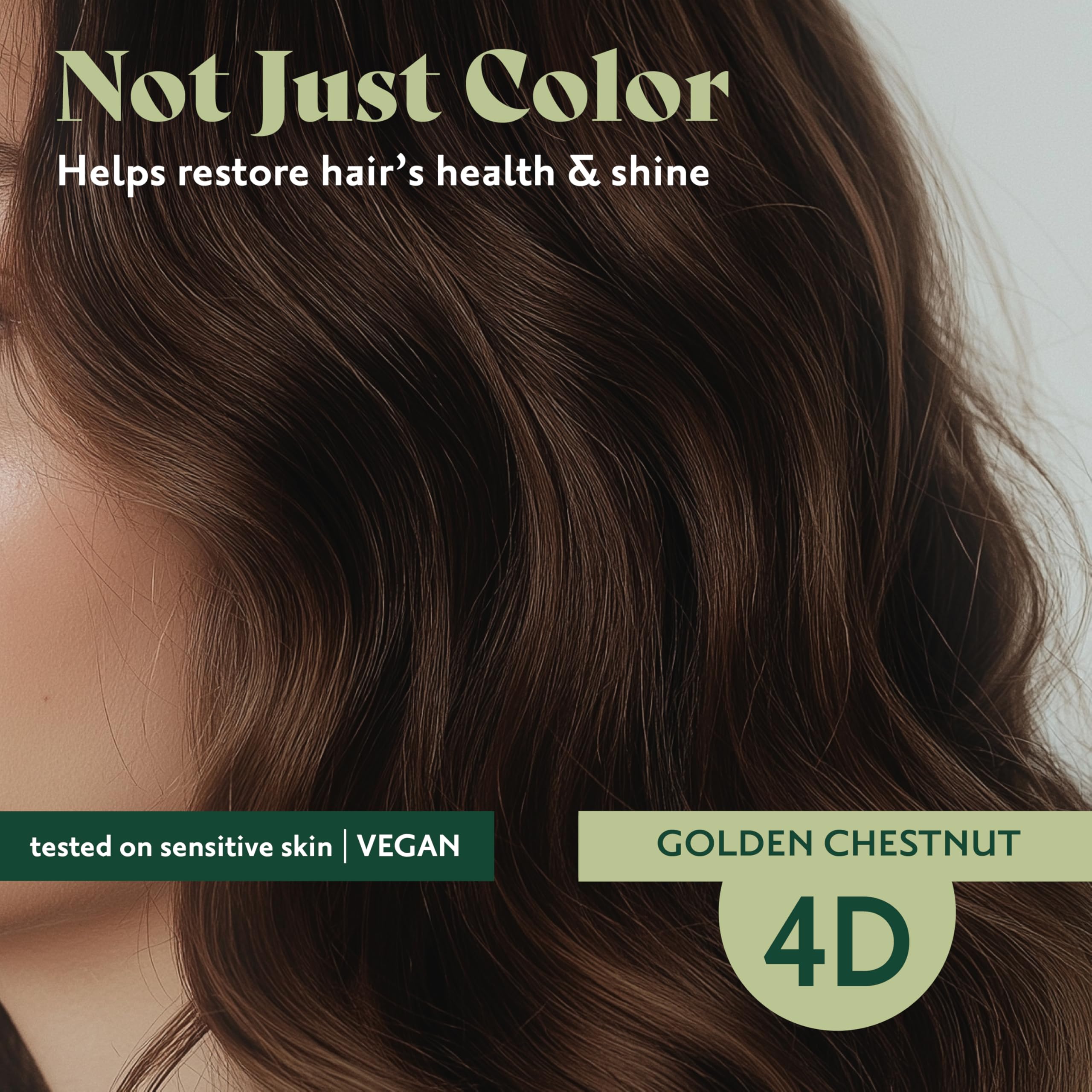 Herbatint 4D Golden Chestnut fórmula sin alcohol cuida el cuero cabelludo.