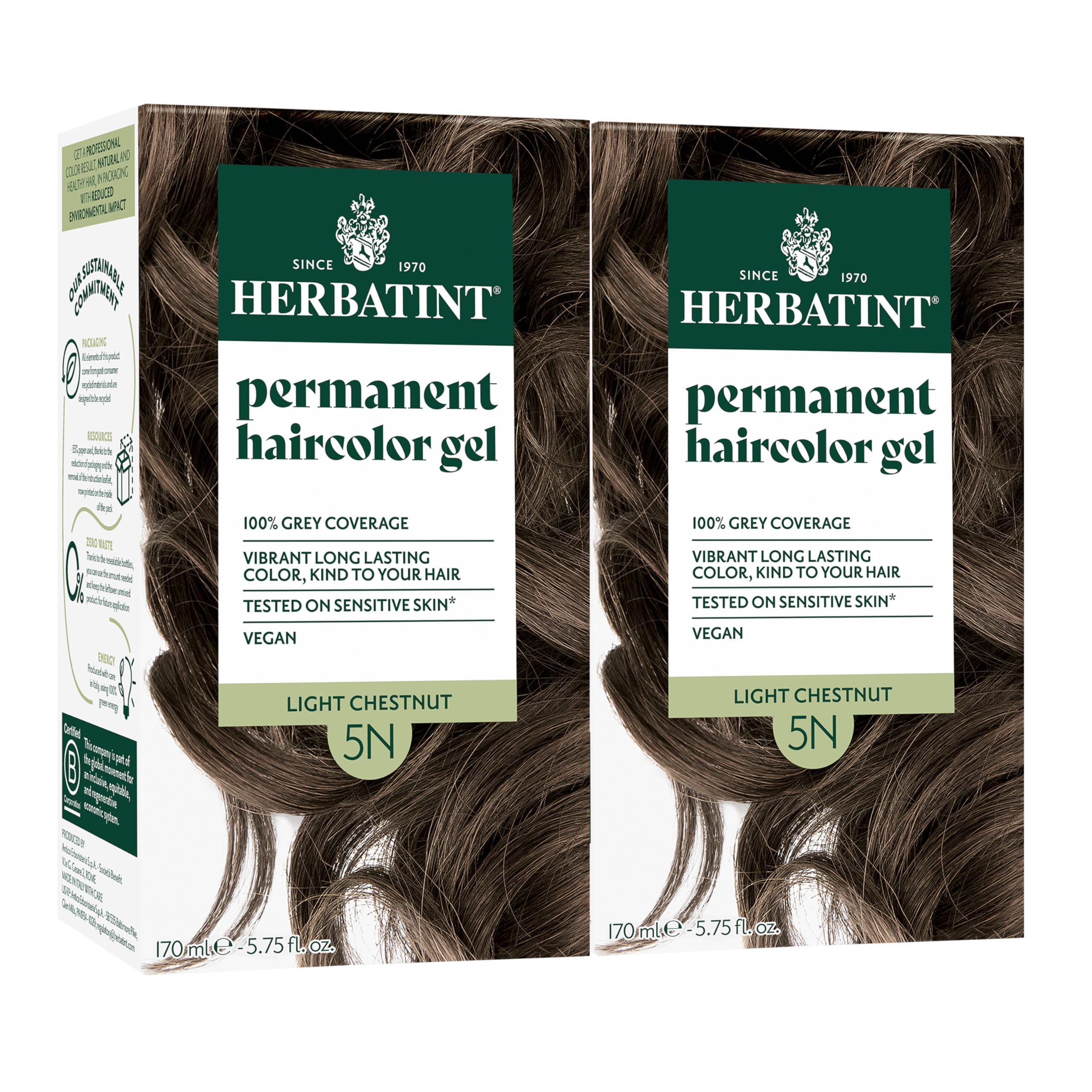 Herbatint 5N envase ecoamigable para uso responsable del producto.