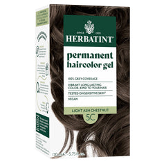 Herbatint, botella de tinte 5C, cubre canas de forma suave.