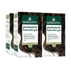 Herbatint Tinte Permanente Castaño 4N: cubre canas y ofrece color natural duradero.