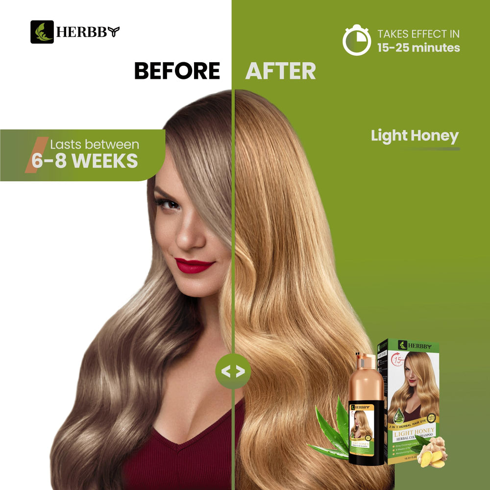 HERBBY, aplicación de color para cubrir canas con brillo natural.