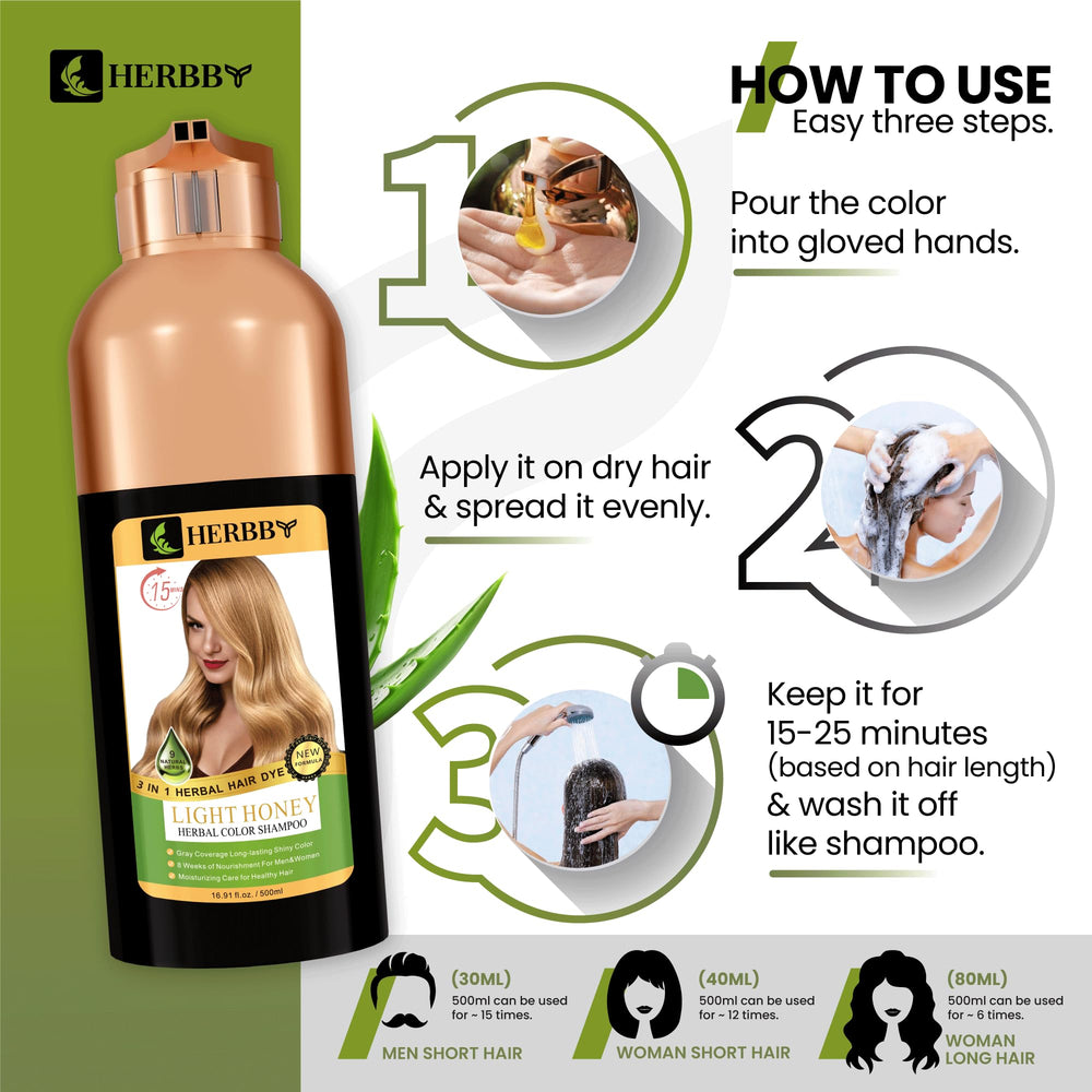 HERBBY, fórmula con poco amoníaco para color duradero sin irritación.