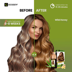 HERBBY Champú Coloración para Canas transformación de color vibrante