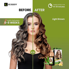 HerbbY brillance naturelle après la couleur pour cheveux.