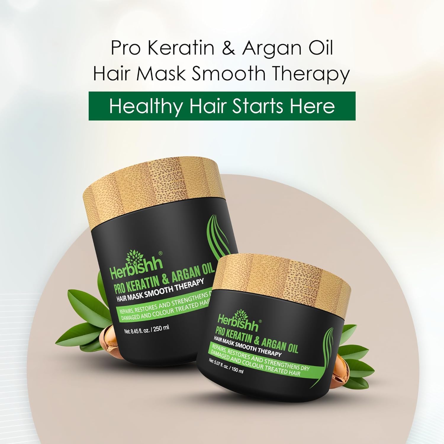 Herbishh Argan Hair Mask - experiencia tipo spa en casa