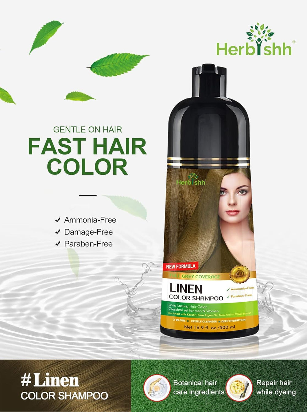 Aceite de oliva en champú coloración, suavidad y fortalecimiento.