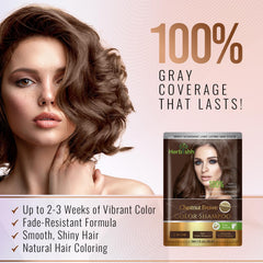 Sobres de color gris Herbishh de 30 ml, aplicación rápida para canas