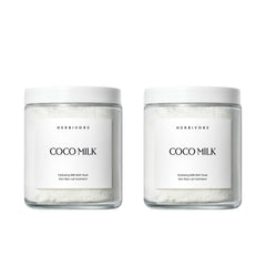 HERBIVORE Leche de coco para baño, envase dos-pack, hidratación suave para la piel.