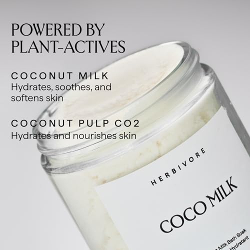 HERBIVORE Leche de coco para baño, textura cremosa que cuida la piel.