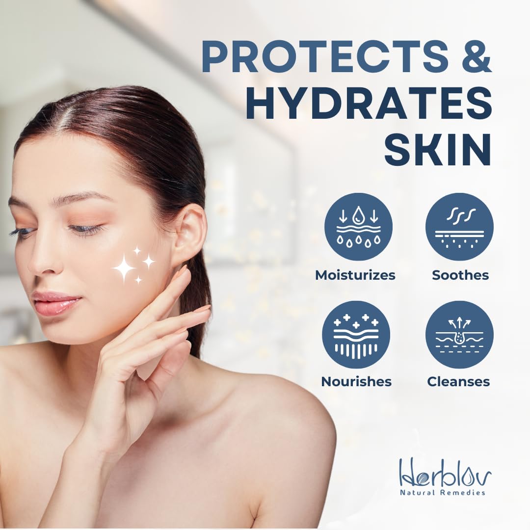Herblov Jabón para dermatitis con caléndula y avena, ingredientes naturales.