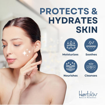 Herblov Jabón para dermatitis con caléndula y avena, ingredientes naturales.
