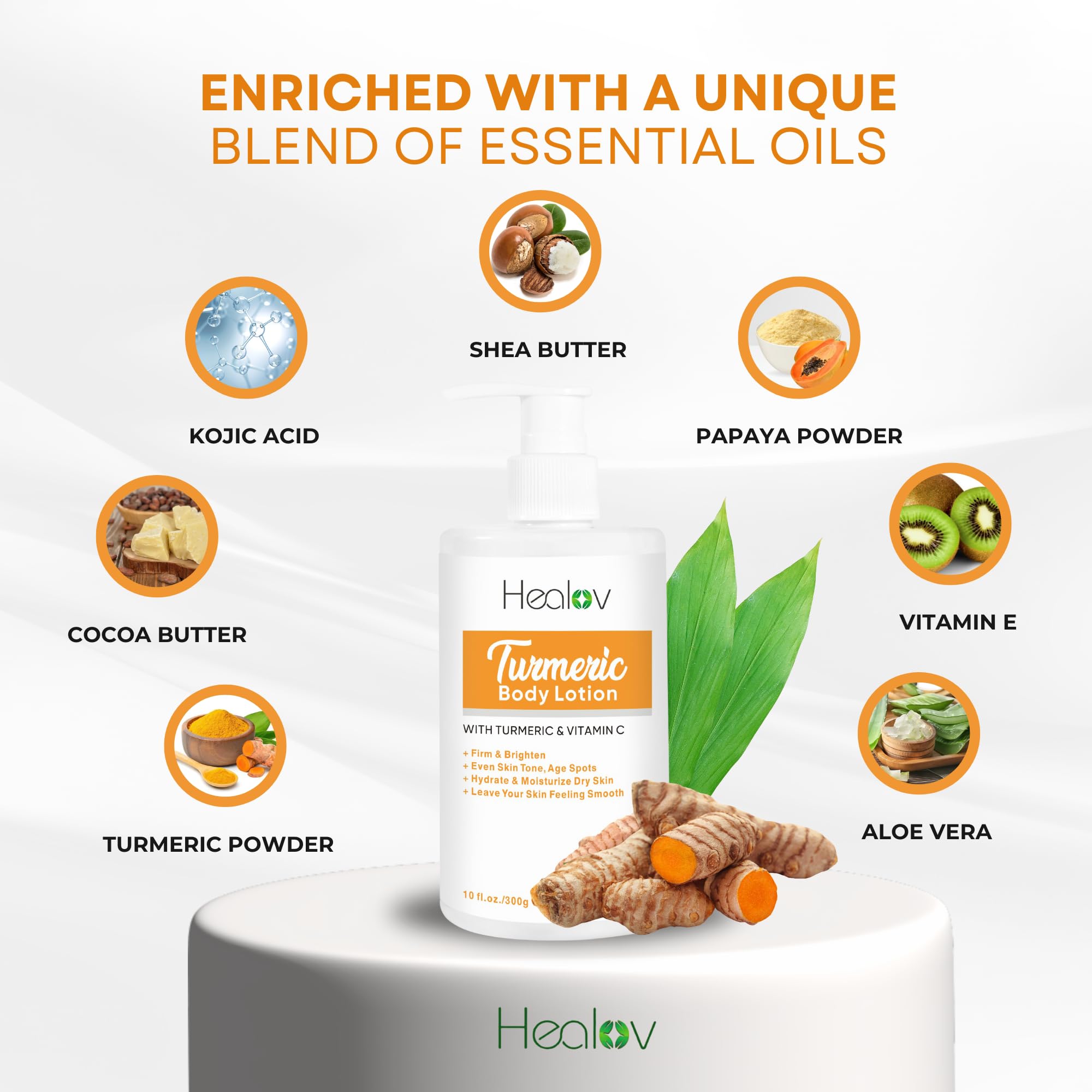 Piel radiante gracias a Herblov loción curcuma