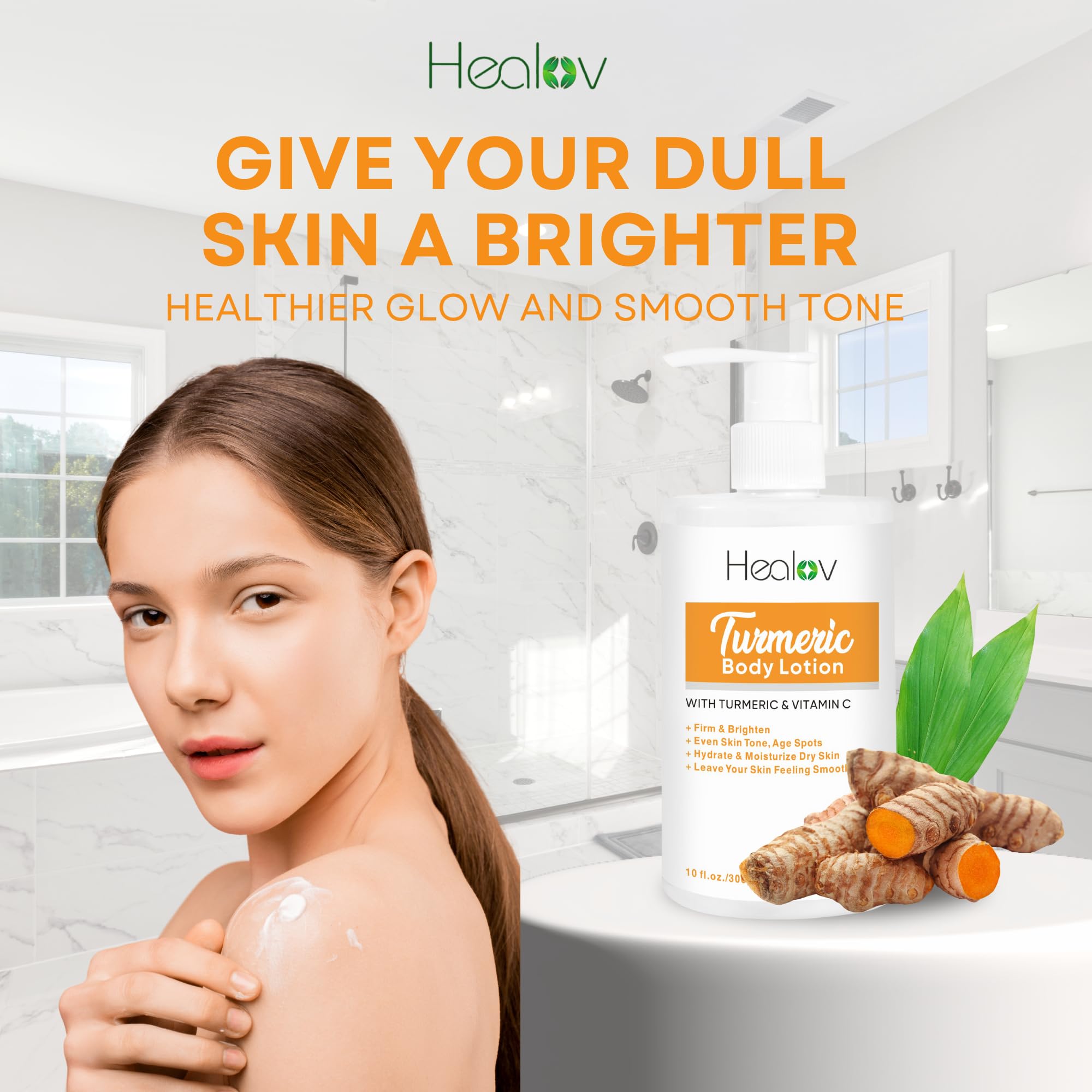 Textura cremosa de Herblov curcuma para piel suave