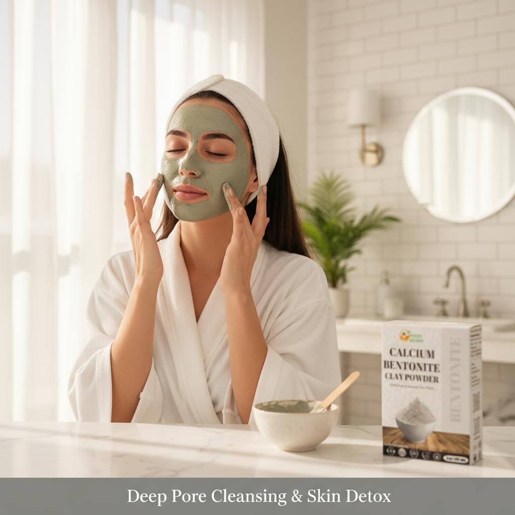 Herbs Botanica mascarilla facial arcilla calcio para limpieza de poros