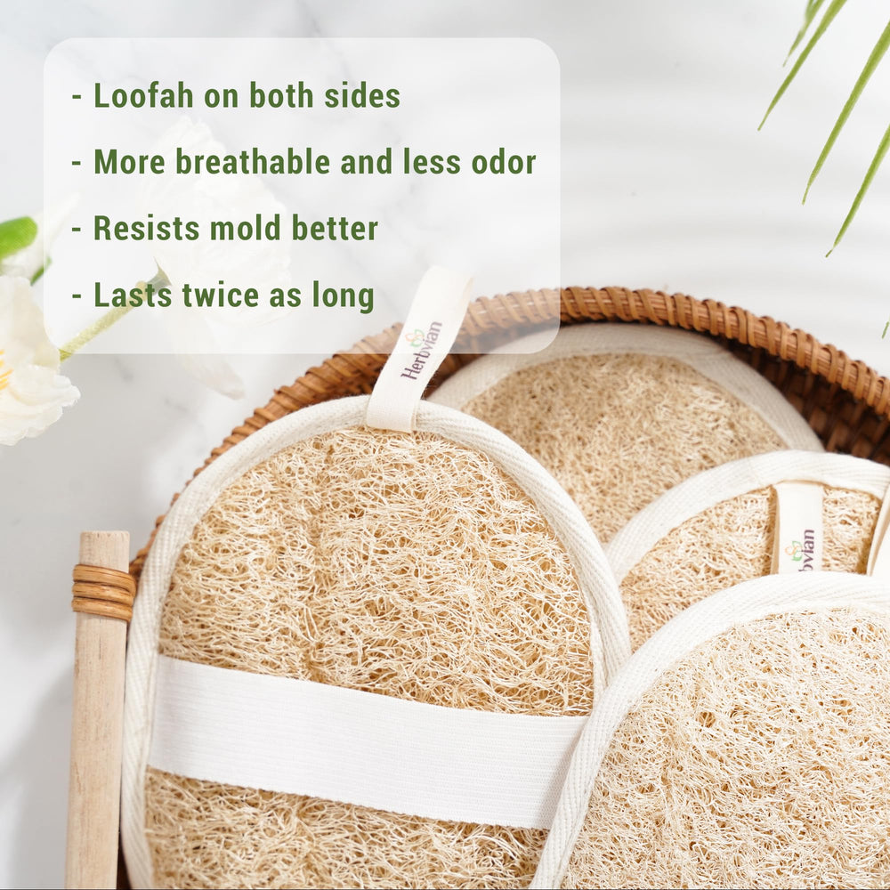 Herbvian luffa 100% basada en plantas: material natural