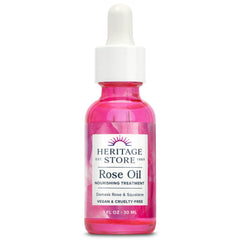 HERITAGE STORE Aceite de Rosa Nutritivo en botella para hidratación facial y luminosidad
