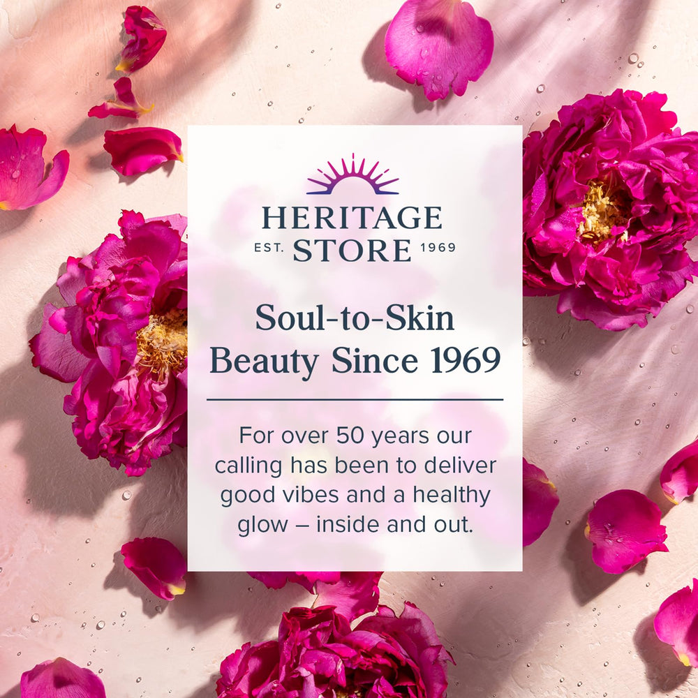 HERITAGE STORE aplicación aceite ricino cayena masaje relajante.