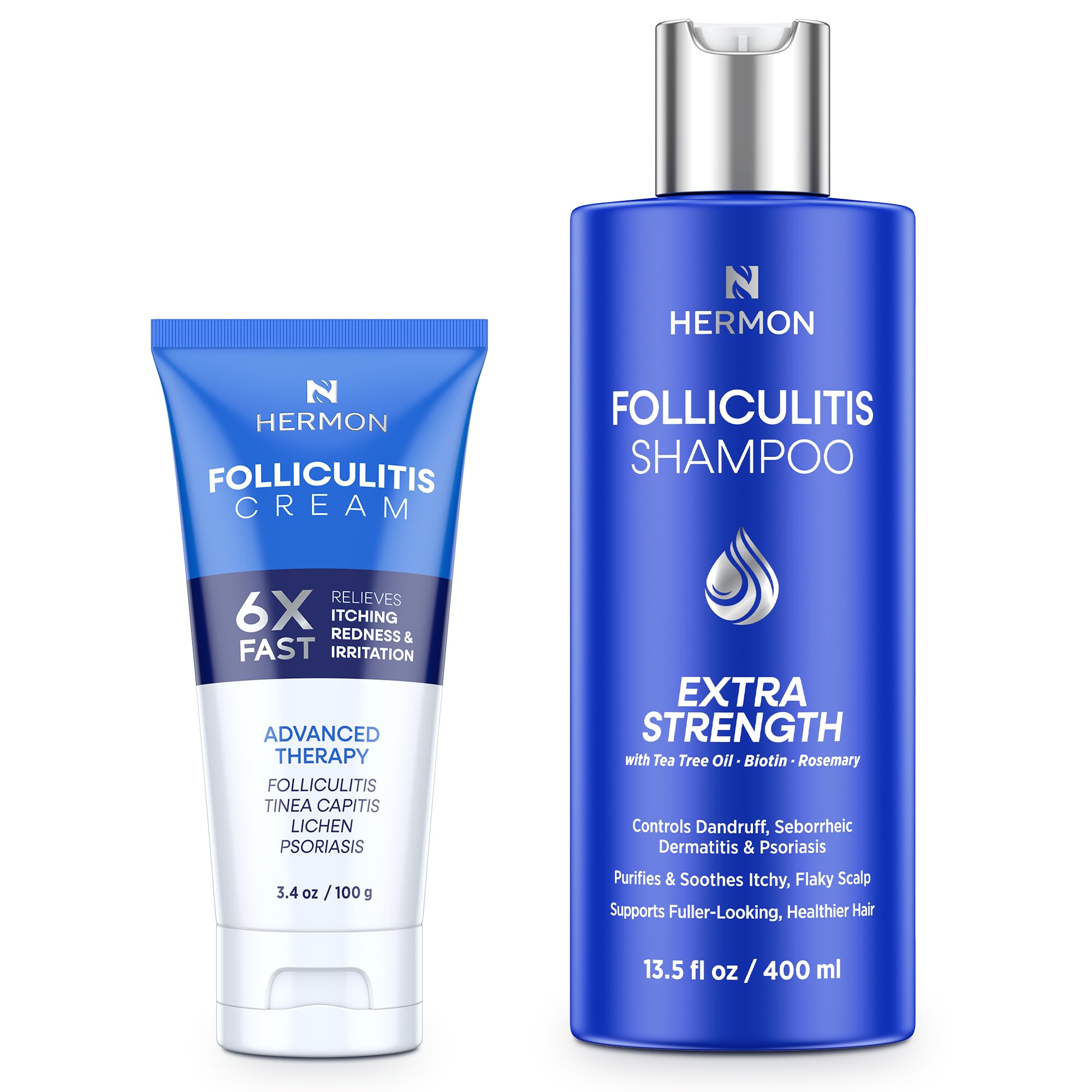 Hermon crema foliculitis en envase, posible alivio de molestias para la piel