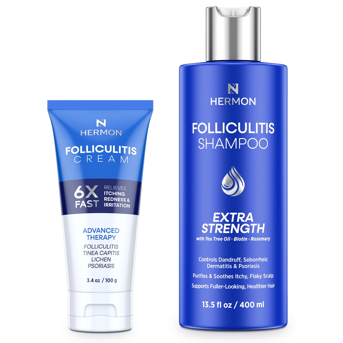 Hermon crema foliculitis en envase, posible alivio de molestias para la piel