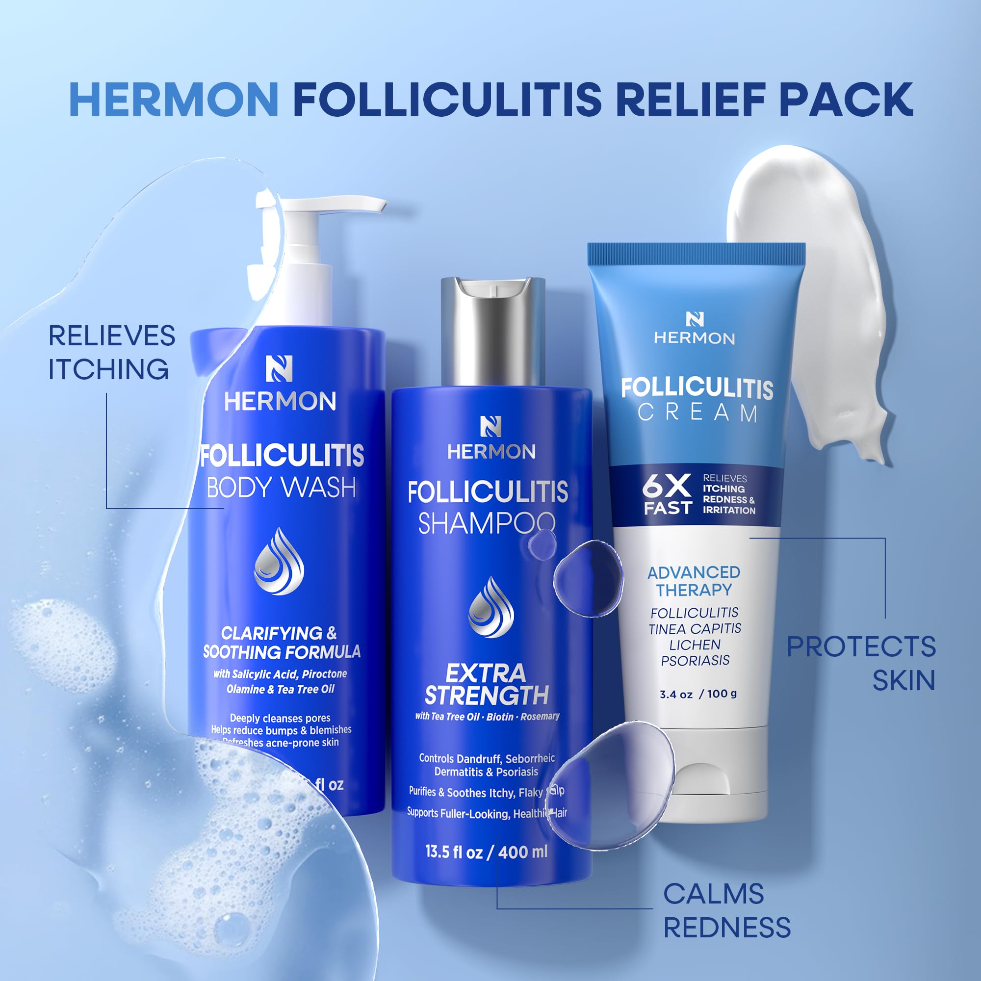 Hermon: cuidado corporal que reduce irritaciones y rojeces ocasionales.