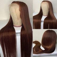 Peluca Hermosa densidad 180% pelo humano liso para peinados lisos y fáciles.