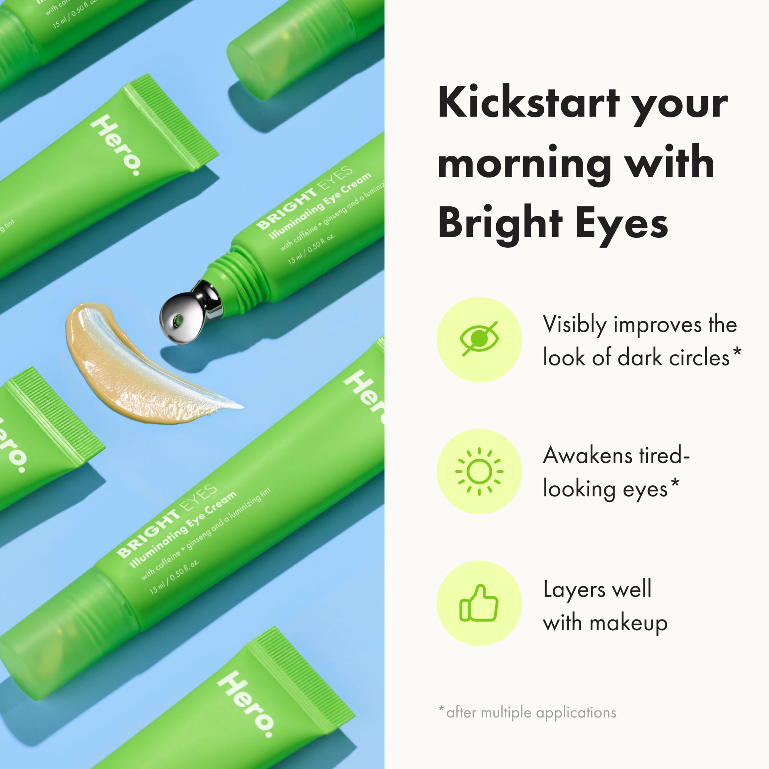 Swatch of Bright Eyes showing lightweight, non-sticky texture