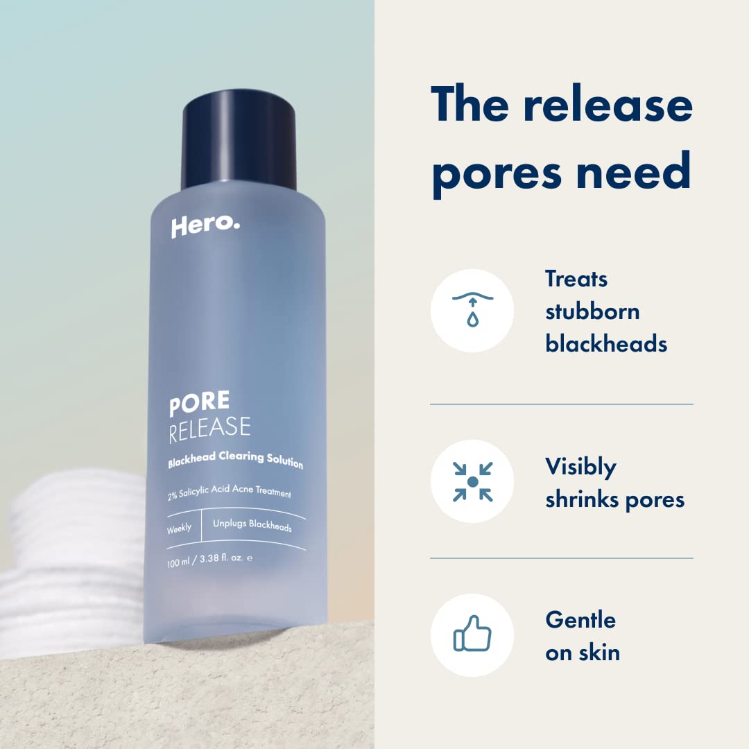 Hero Cosmetics Pore Release – action ciblée sur zones avec bouchons.