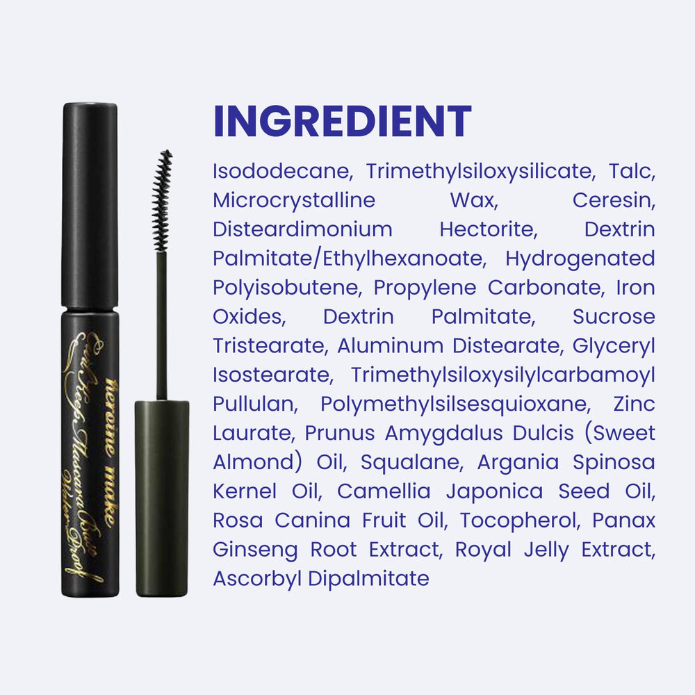 Heroine Make Base Mascara Transparente nutre pestañas con aceites nutritivos