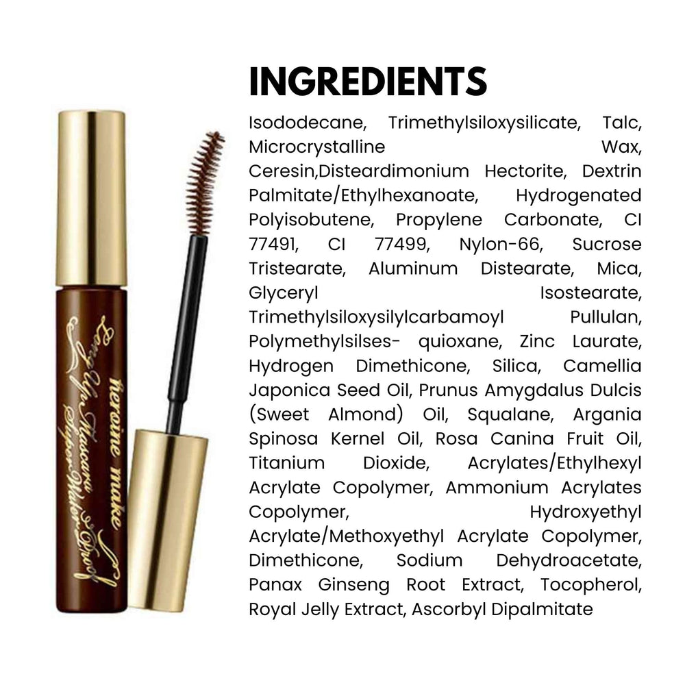 Heroine Make Mascara aplicador cepillo para un acabado preciso.