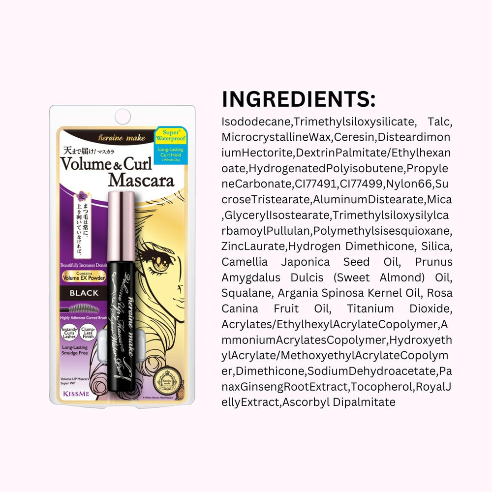 Heroine Make Mascara efecto natural para uso diario