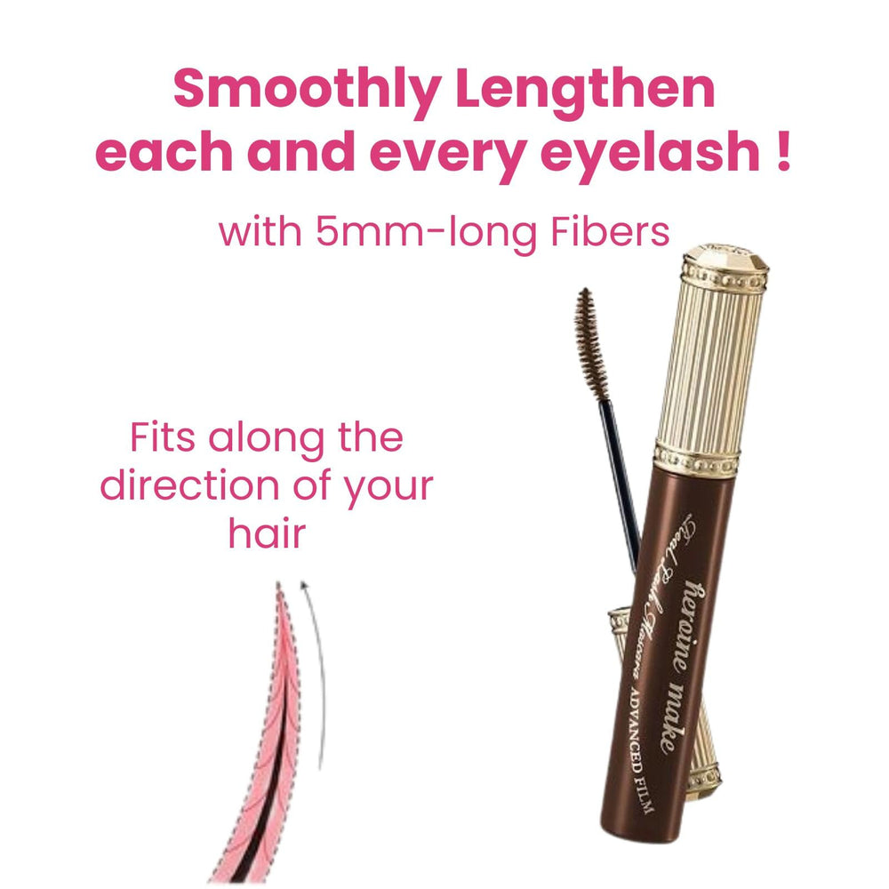 Heroine Make Mascara marrón: fórmula a prueba de manchas para un acabado duradero.