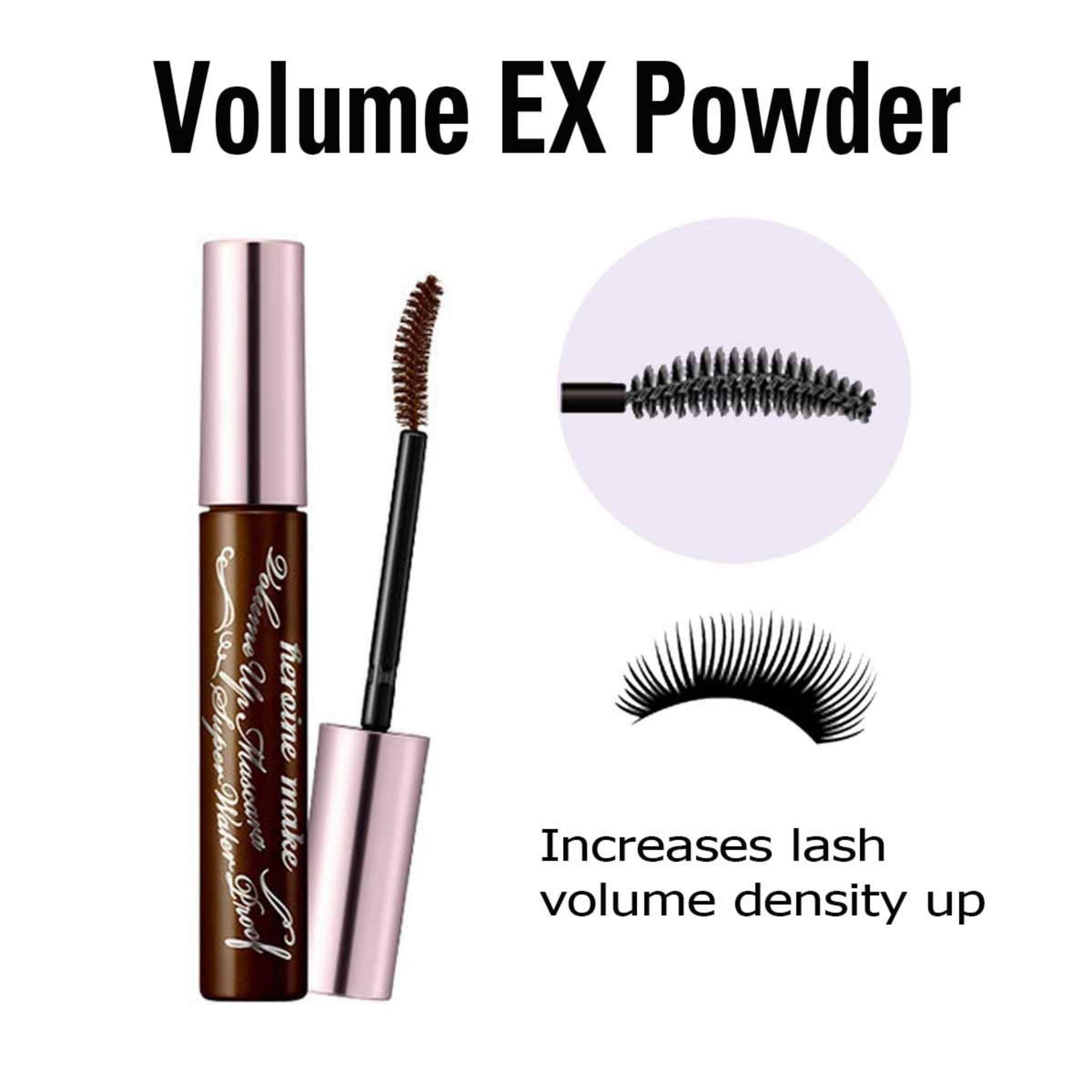 Heroine Make Mascara marrón resistencia a manchas para look duradero
