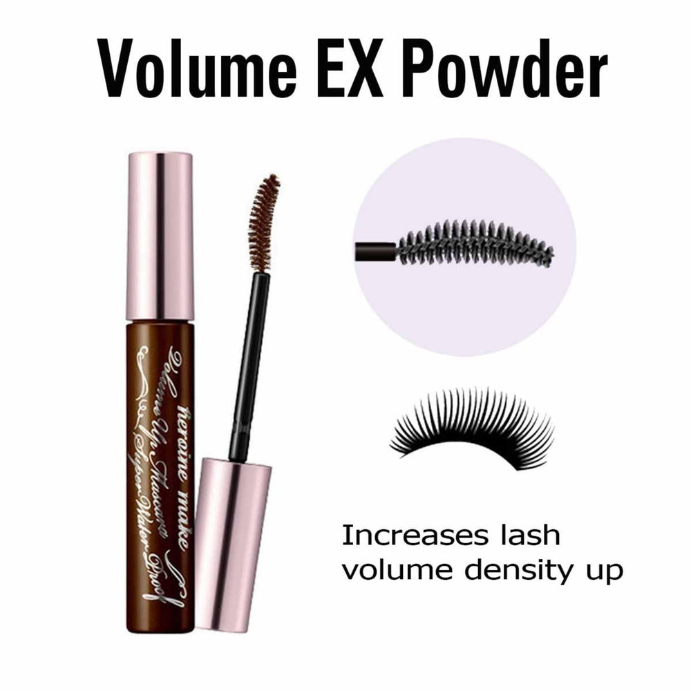 Heroine Make Mascara marrón resistencia a manchas para look duradero