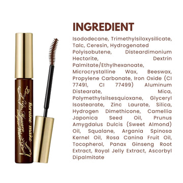 Heroine Make Mascara marrón hipoalergénico para uso cómodo sin irritación