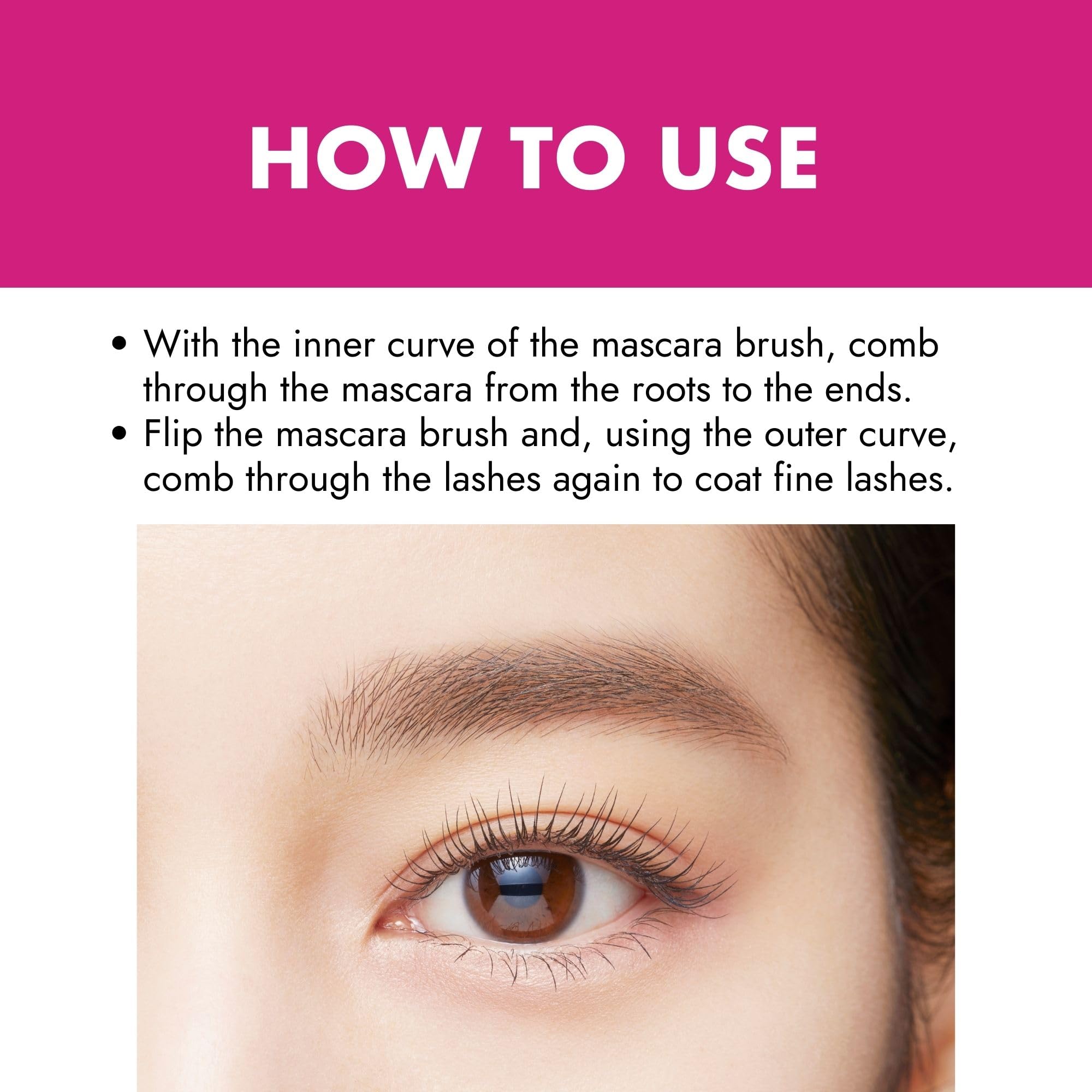 Heroine Make Mascara enriquecida con aceites que cuidan y fortalecen las pestañas.