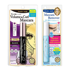 Heroine Make Mascara ofrece volumen y largo con cepillo curvo para pestañas definidas.