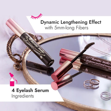 Rímel Heroine Make con aceites camellia y argan para nutrir.