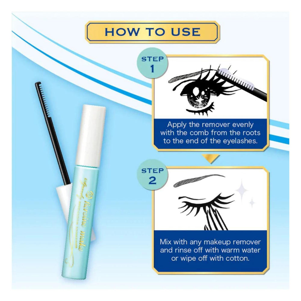 Heroine Make Speedy Mascara Remover: uso diario para pestañas limpias y confort