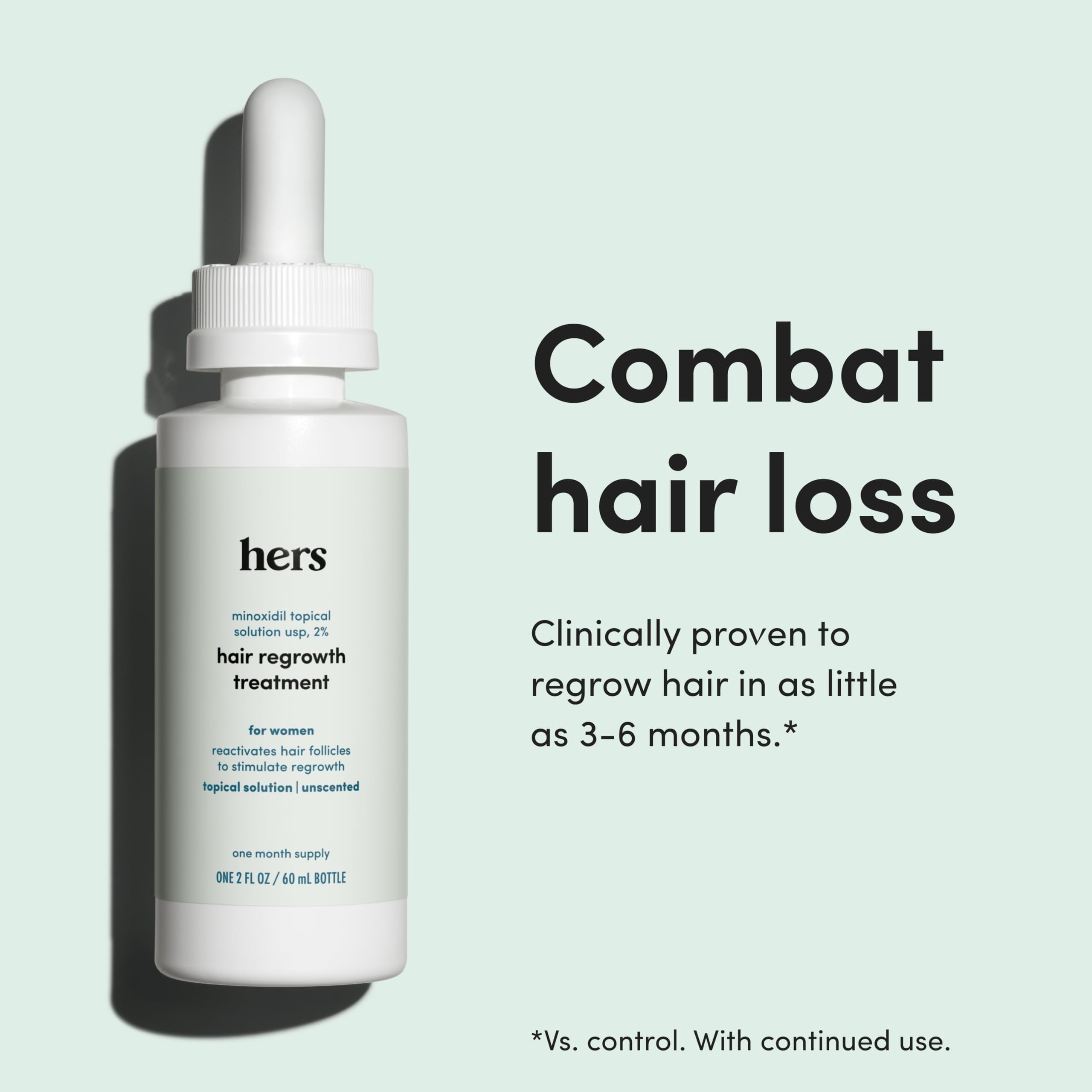 Hers Hair Regrowth, dosificador facilita aplicación precisa y limpia